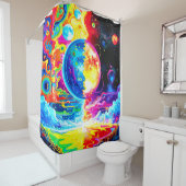 二つの世界 シャワーカーテン (インサイチュ)