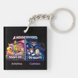 二つの世界 Adopt Me vs 99 Nights キーホルダー