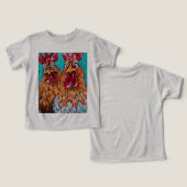 二つの予測できなルースター (デザイン正面&裏面)