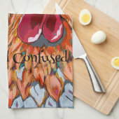 二つの予測できなルースター キッチンタオル (四つ折り)