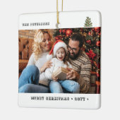 二つの写真の幸せとは…家族かわいいミニマリスト セラミックオーナメント (左)