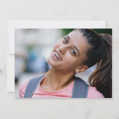 二つの写真 2025年 卒業 優雅な卒業パーティー 招待状 (裏面)