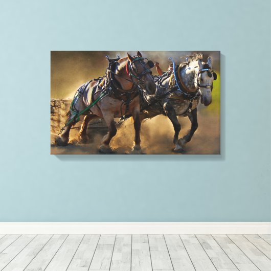 二つの力 キャンバスプリント (インサイチュ (ウッドフロア))