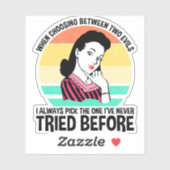 二つの害悪の中から選択するとき シール (シート)