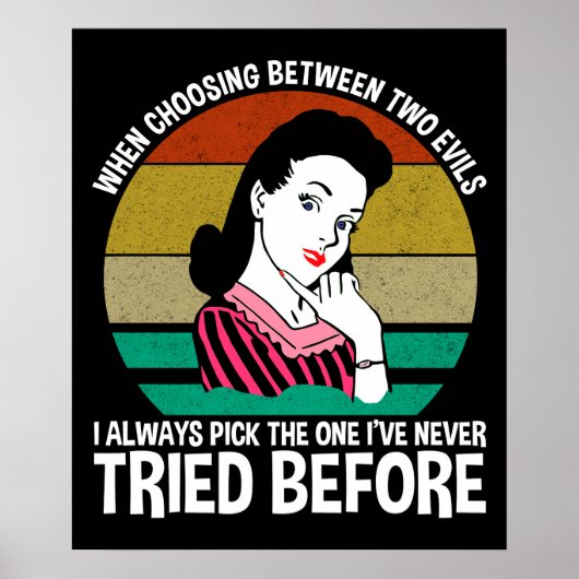 二つの害悪の中から選択するとき ポスター (正面)