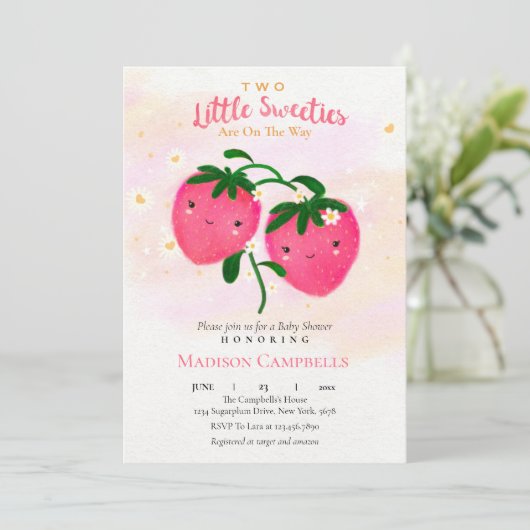 二つの小さなかわいこちゃんが途中にある 招待状 (スタンド正面)