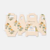 二つの小さなかわいこちゃんツインシトラスの赤ちゃんシャワー フェイバーボックス (折り畳みなし)