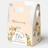 二つの小さなかわいこちゃんツインシトラスの赤ちゃんシャワー フェイバーボックス (オープン)