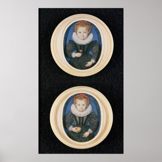 二つの小さな女の子, 1590 ポスター (正面)