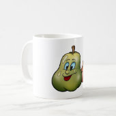 二つの幸せな梨 コーヒーマグカップ (正面左)