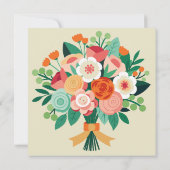 二つの心が一つに 招待状 (裏面)