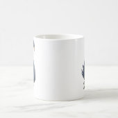 二つの心、一つの反映 - ロマンティックな白鳥の結婚式 コーヒーマグカップ (中央)