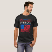 二つの性 一つの旗 謝罪ゼロ 愛国Tシャツ Tシャツ (正面フル)