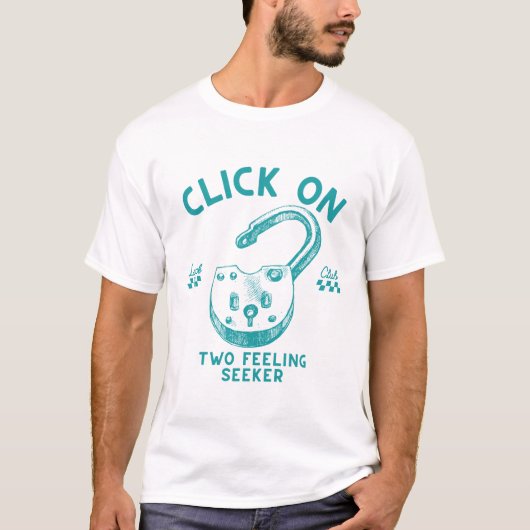 二つの感情探求者へクリック Tシャツ (正面)