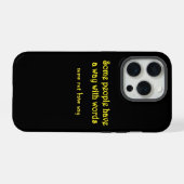 二つの文章のお話:面白い言葉遊び iPhoneケース (裏面横)