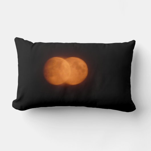 二つの月 ランバークッション (正面)