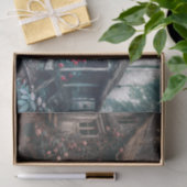 二つの森の中の古い家の画像 薄葉紙 (ギフト)