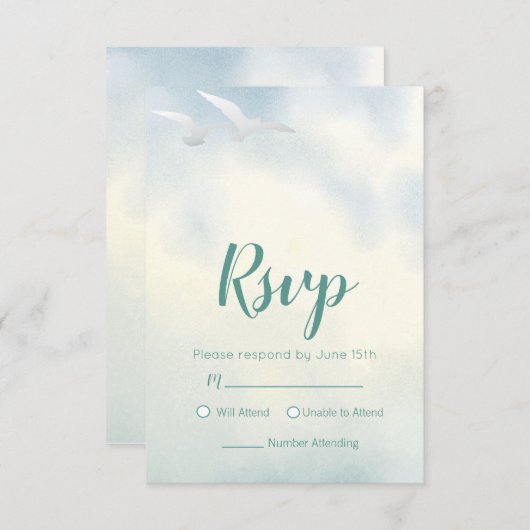 二つの海群 出欠カード (正面/裏面)