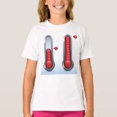 二つの温度計 Tシャツ (正面)