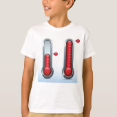 二つの温度計 Tシャツ (正面)