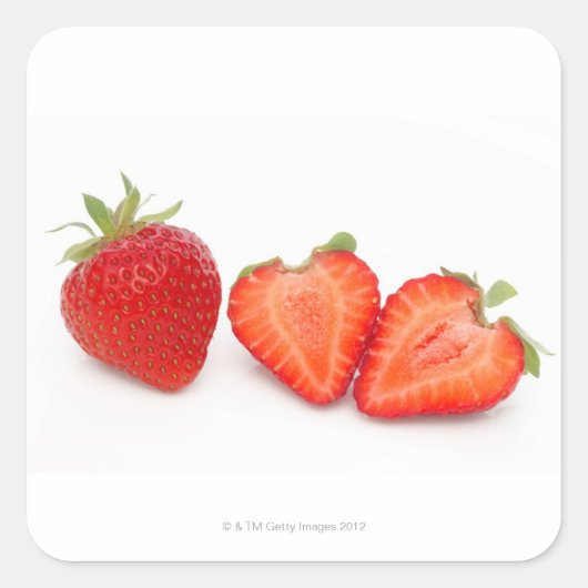 二つの生々しい、熟した、家で育オーガニックった スクエアシール (正面)