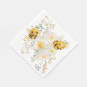 二つの蜂ナプキン スタンダードランチョンナプキン (角)