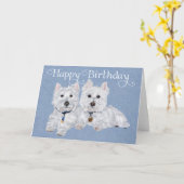 二つの西 カード (黄色い花)