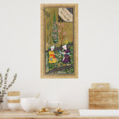 二つの読姿とリラックス果樹園にいる ポスター (キッチン)