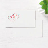 二つの赤いハートが絡み合う (デスク)