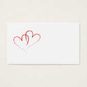 二つの赤いハートが絡み合う (正面)