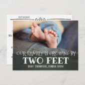 二つの足の養成新生児 案内ポストカード (正面/裏面)