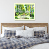 二つの道が森の中で分岐していた キャンバスプリント (インサイチュ (寝室))