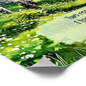 二つの道が森の中で分岐していた ポスター (角)