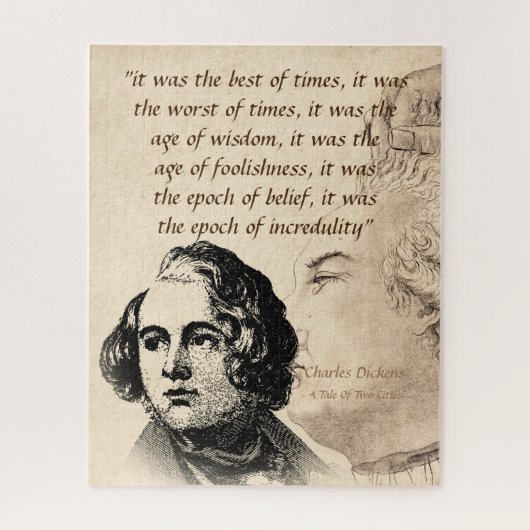 二つの都市の物語からの抜粋 ジグソーパズル (縦)