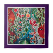 二つの顔絵を描の タイル (正面)