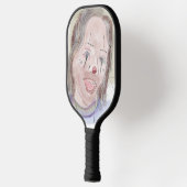 二つの顔、両方とも深刻(Art by R. Leah OShell) ピックルボールラケット (左)