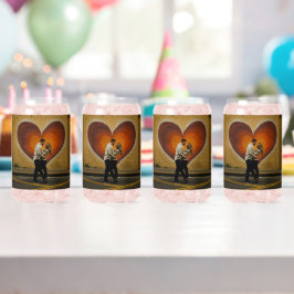 二つの魂、一つのハートパーソナライズされた」の結婚眼鏡 ガラス缶