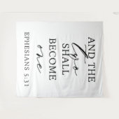 二つは一つのタペストリ結婚の旗となる タペストリー (正面(横))