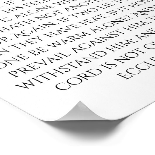 二つは一つの教会より良い4:9結婚。 ポスター (角)