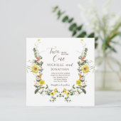 二つは一つの黄色い花バイブル結婚になる 招待状 (スタンド正面)