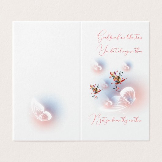 二つ折りカード (外部フラット)