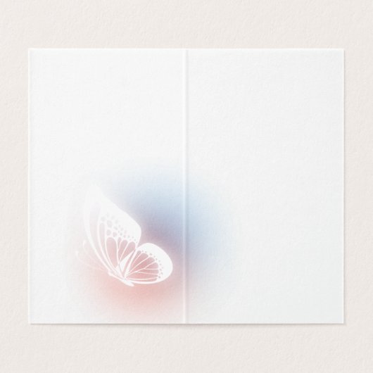 二つ折りカード (内部フラット)