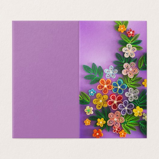 二つ折りカード (外部フラット)