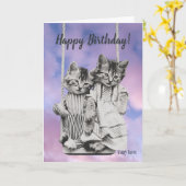 二つ折りグリーティングカード カード (黄色い花)