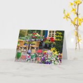 二つ折りグリーティングカード カード (黄色い花)