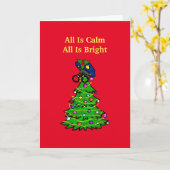 二つ折りグリーティングカード カード (黄色い花)