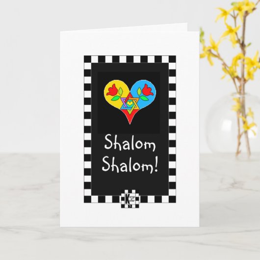 二つ折りグリーティングカード カード (黄色い花)