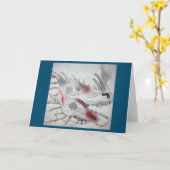 二つ折りグリーティングカード カード (黄色い花)