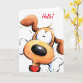 二つ折りグリーティングカード カード (黄色い花)