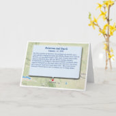 二つ折りグリーティングカード カード (黄色い花)